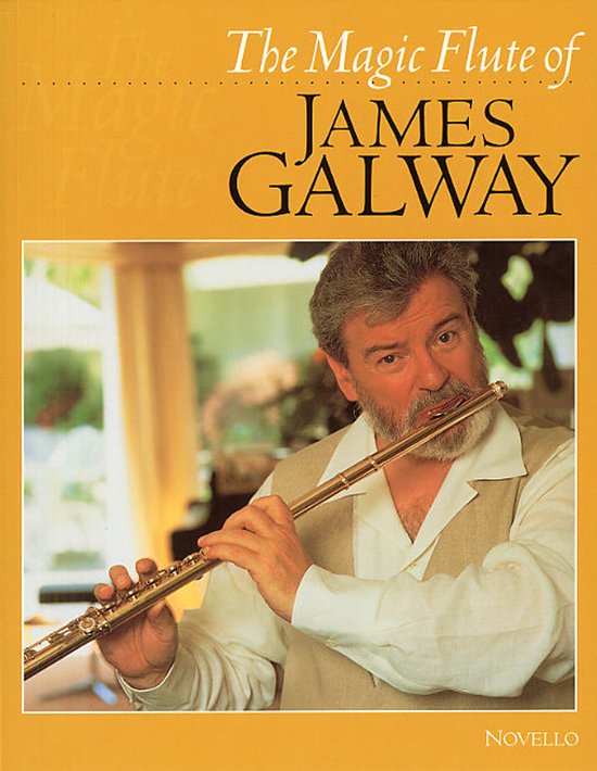 James Galway speelt dwarsfluit op de cover van "The Magic Flute of James Galway".