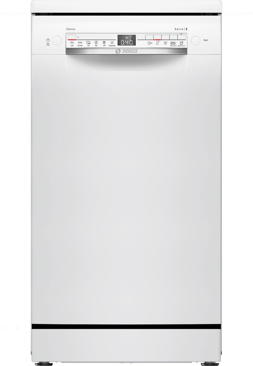 Bosch Serie 2 SPS2HKW55E – Vrijstaande vaatwasser 45 cm – Wit – Home Connect