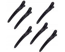 Poniks Haarspelden Klemmen Voor Haar - Zwarte Klemmen - 6 Stuks 12Cm