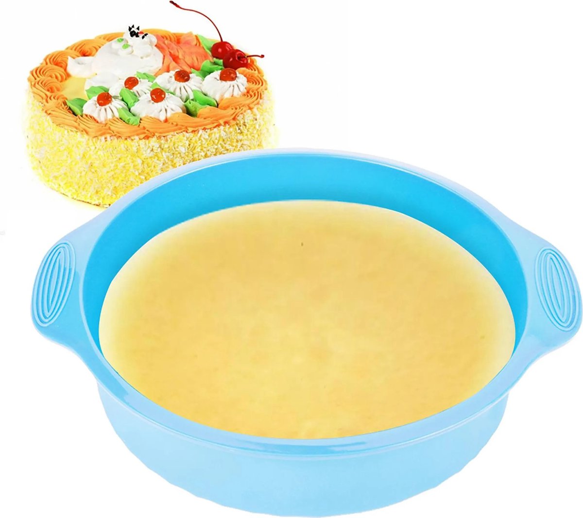 Flexibele Ronde Siliconen Bakvorm 9 Inch voor Taart en Cake