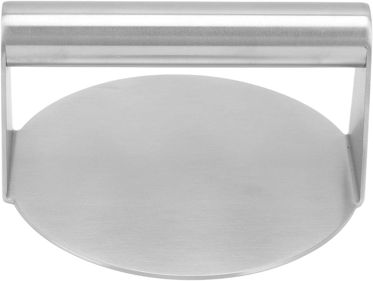 Vleespers - Burger Smasher - Hamburgers Grillen - Plakvrij Gepolijst Oppervlak - 14 x 14 cm