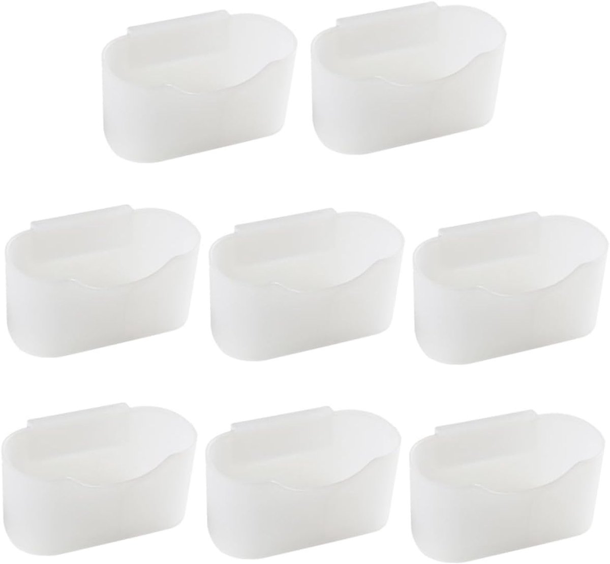 Koelkast Hangbox Set - Opbergbakjes Kruiden - Keuken Organiseren - Stapelbaar Ontwerp - 8 Stuks - Transparant