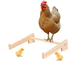 Kippen Ruststok - Vogel Trainingsstok - Rust En Balans - Natuurlijk Hout - 33x26.5x7.5cm