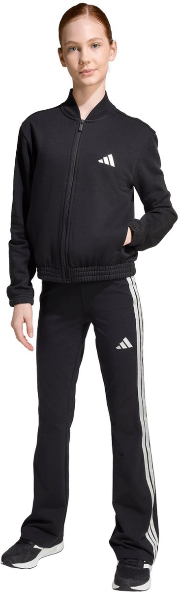 adidas Trainingspak Kinderen Junior Girls Glam Tracksuit 170cm Zwart