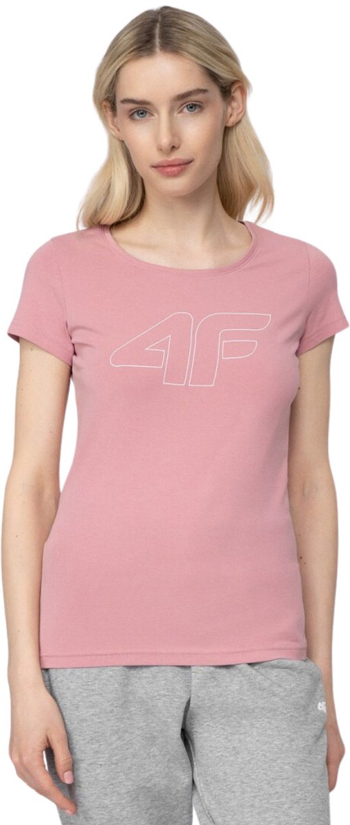 4F T-shirt Dames Roze - Maat XS