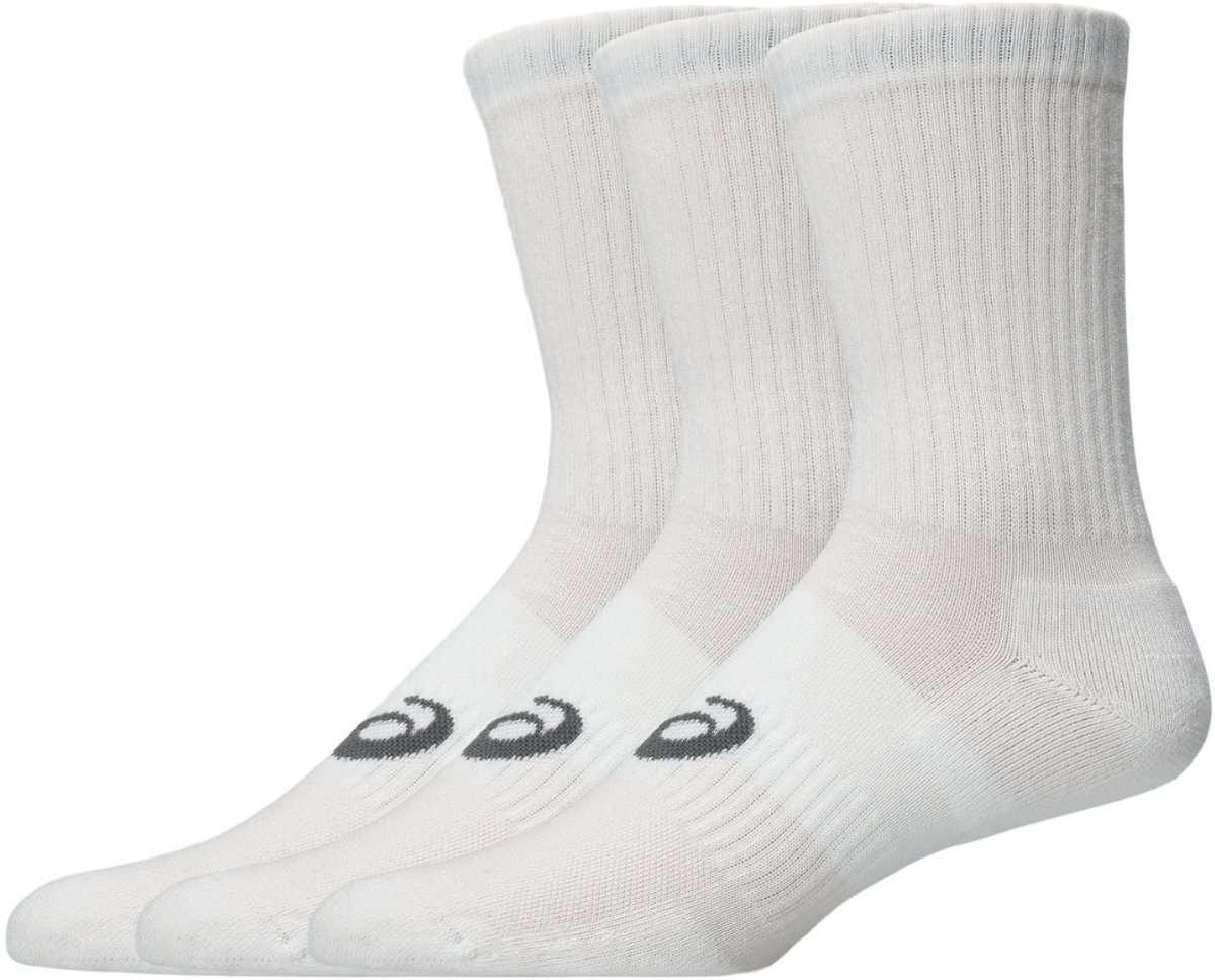 asics Sokken Crew Sock 3 pary 3033C298 Wit