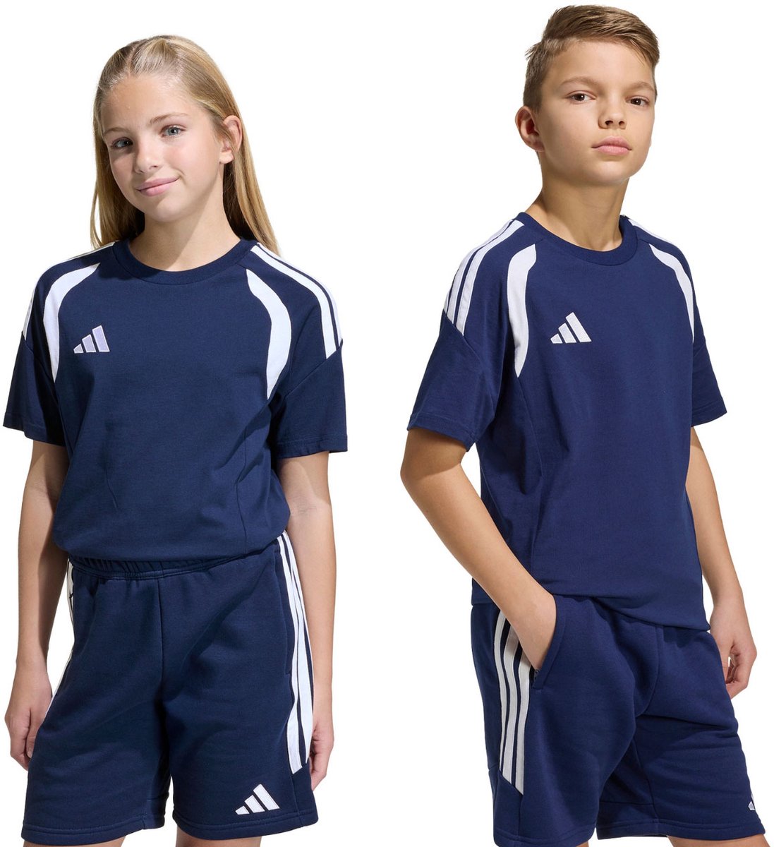 adidas T-shirt Kinderen Tiro 26 League Tee Donkerblauw - Maat 140cm