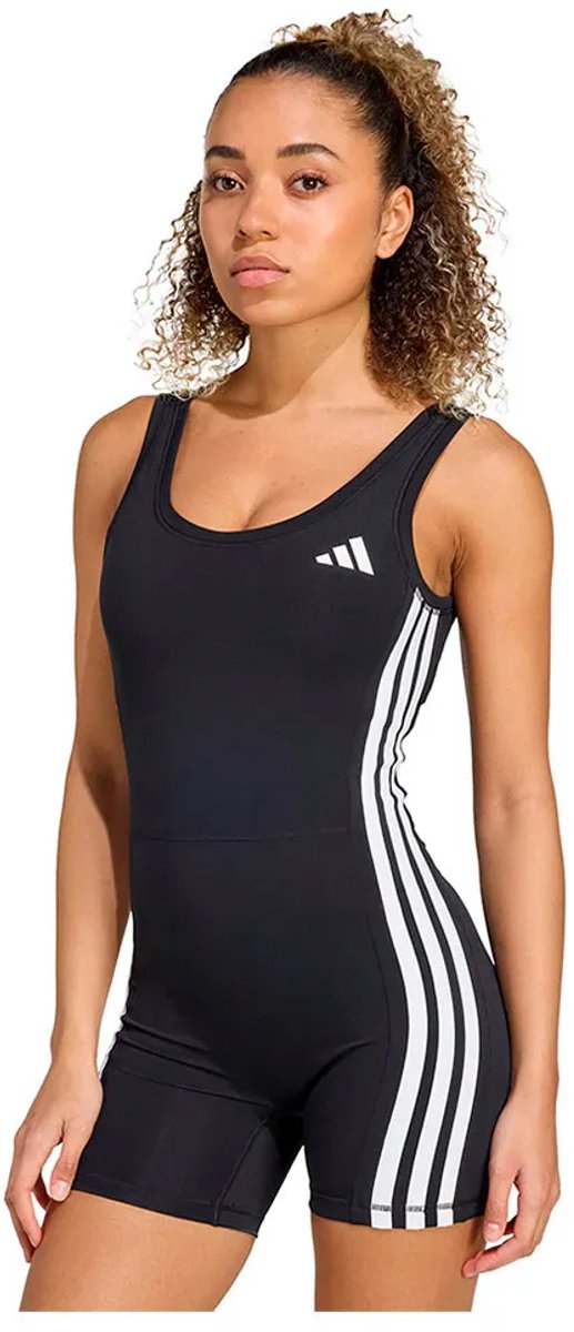Adidas Optime Essentials 3 Stripes Overall L Vrouw Zwart