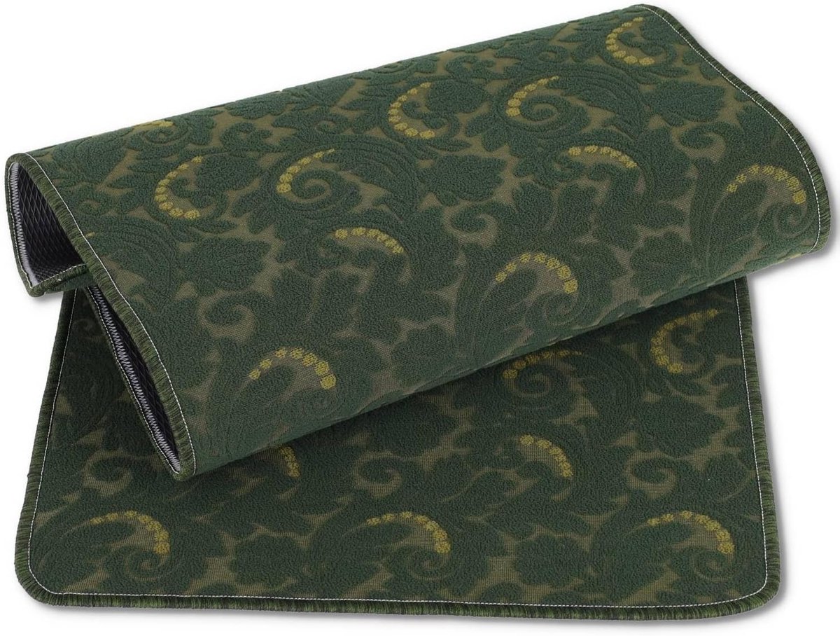 Keukenloper Tapijt - Anti-slip Loper - Hygiënisch Werken - Machinewasbaar - 150 cm Breed - Groen