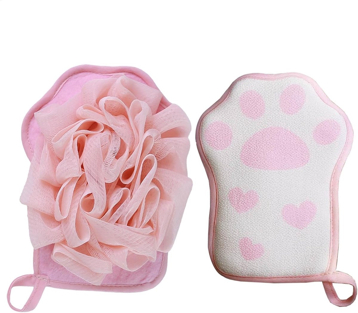 Scrub Handschoenen - Douche Mitt - Huid Reinigen - Dubbelzijdig Exfoliërend - 17 x 13 cm