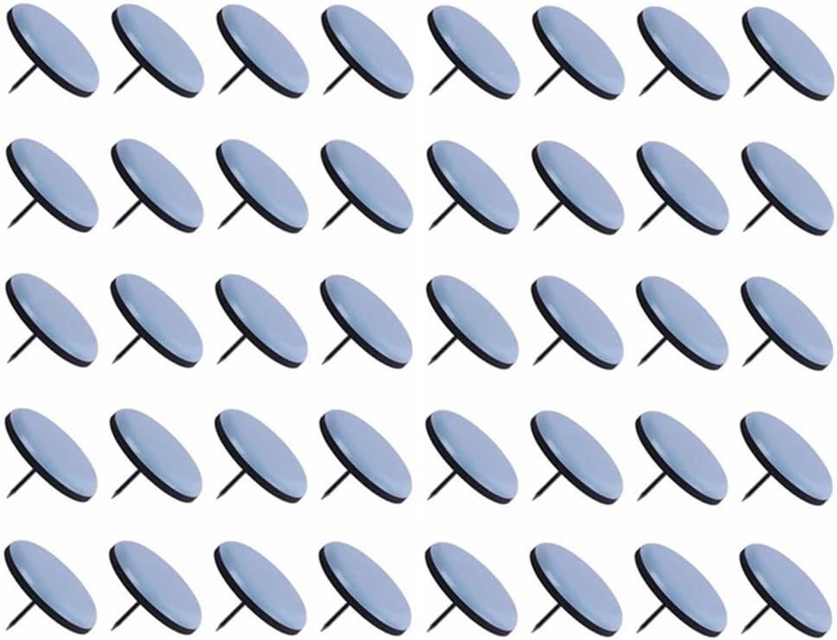 Meubelglijders - Vloerbeschermers - Meubels Verplaatsen - Met Bevestigingsspijker - 40 Stuks - Blauw