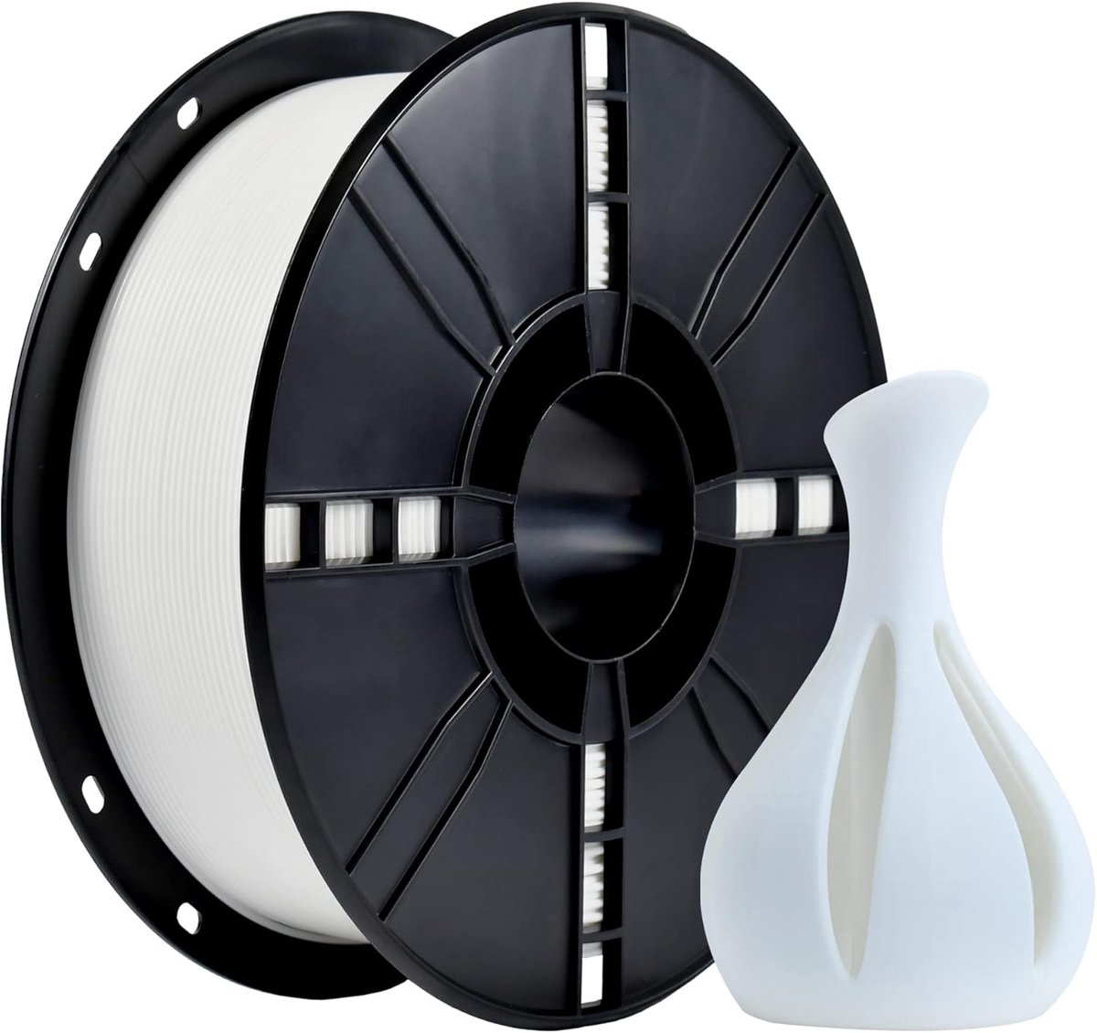 PLA+ Filament - 3D Print Materiaal - Modelbouw Printen - Hoge Taaiheid Precisie - 1.75mm 1kg - Wit