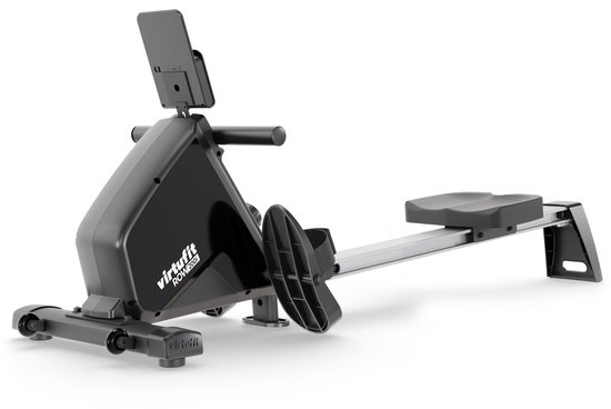 VirtuFit ROW200i Roeimachine - Inklapbaar - 10 weerstandniveaus - Geruisloos - Kinomap & FitShow - LCD Display met Tablethouder - Roeitrainer voor thuis - Roeiapparaat (ROW450)