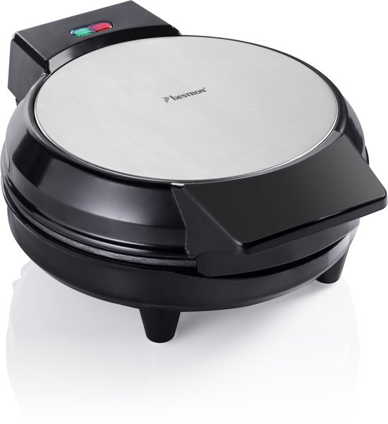 Bestron Wafelijzer - AWM700S - 700W - 5 hartvormige wafels - Anti aanbaklaag - Zilver/Zwart - 5 jaar garantie van Bestron — afbeelding 2