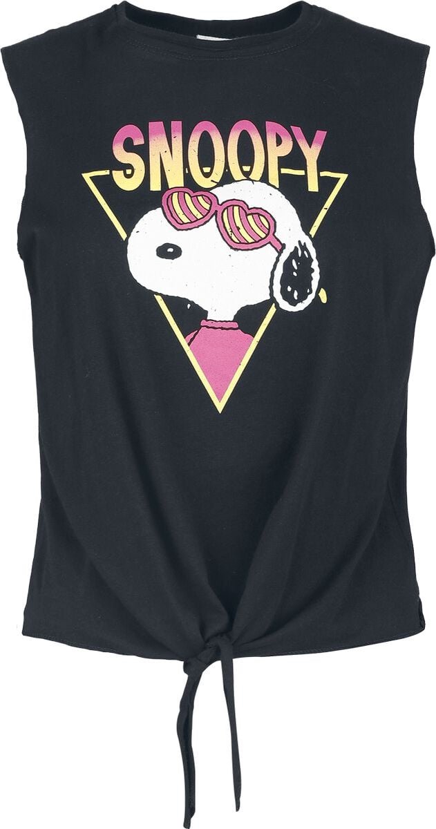 Peanuts Snoopy - On Tour Dames Top - zwart - 3XL