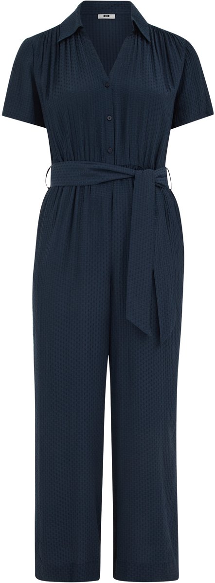 WE Fashion Dames jumpsuit met structuur - Curve