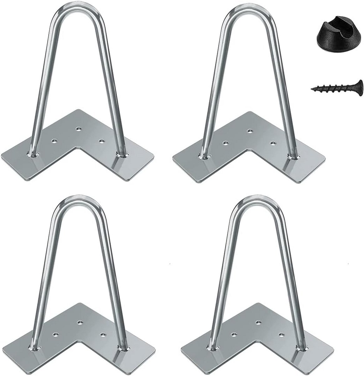 Tafelpoten Set van 4 - Hairpin Poten voor Robuuste Stalen Tafel
