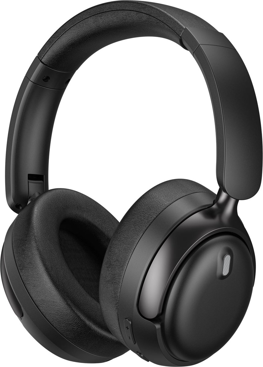 WiWU Elite Draadloze Over Ear Koptelefoon - Bluetooth 5.3 - 36 Uur Accu - HiFi Stereo - Ingebouwde Microfoon - Zwart