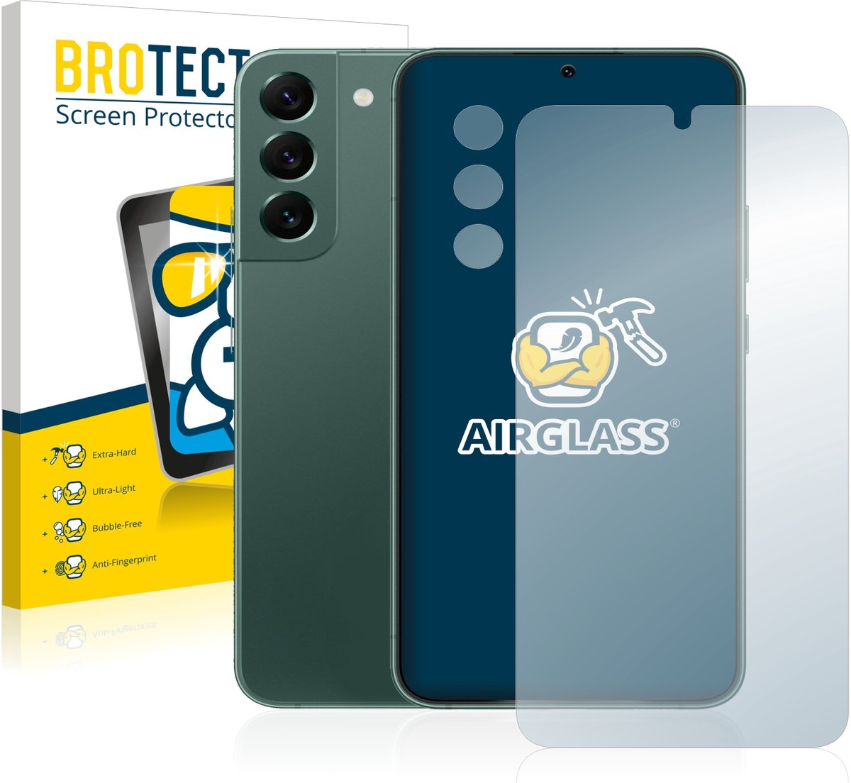 Screenprotector voor Samsung Galaxy S22 Plus 5G (Voor+Camera) Beschermglas transparant