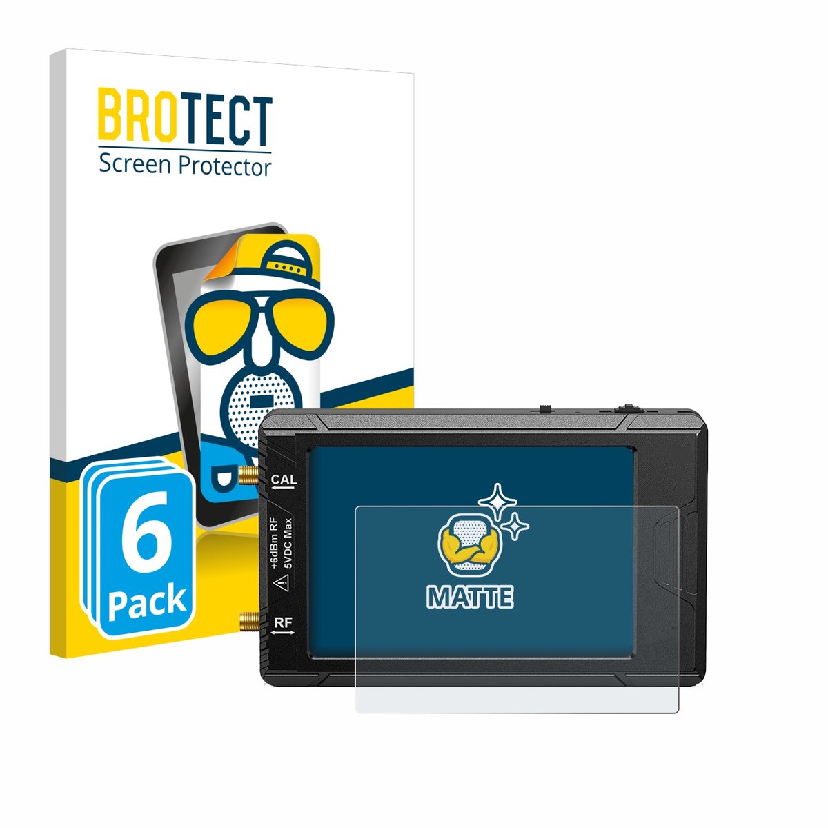 BROTECT - Screenprotector voor tinySA ultra spectrum analyser - Folie Beschermfolie matte 6 Stuks