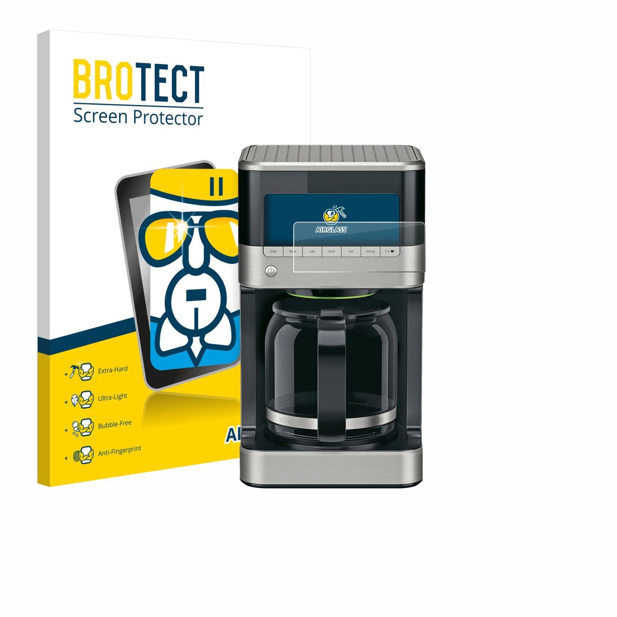 Screenprotector voor Braun PurAroma 7 Beschermglas transparant