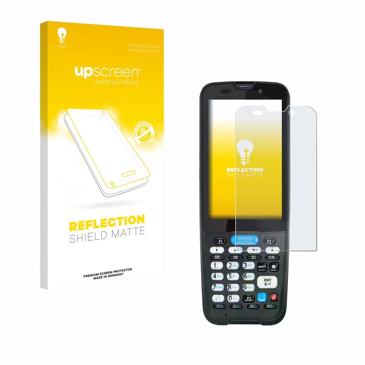 upscreen - Screenprotector voor Unitech HT330 - Folie Beschermfolie anti glare matte