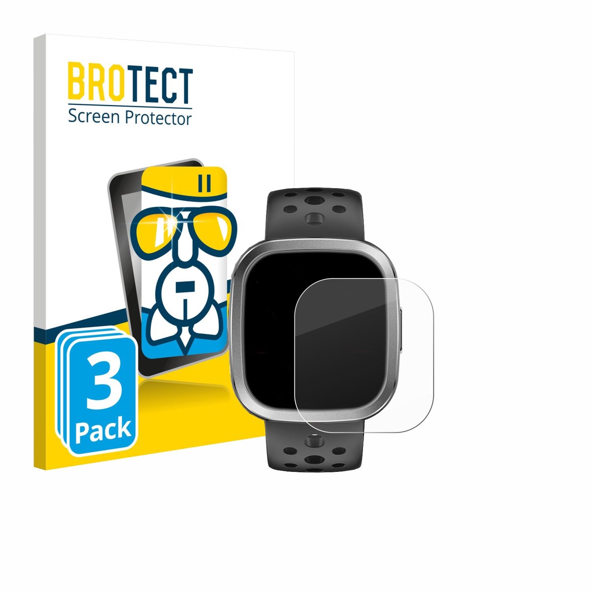 Screenprotector 3 Stuks voor YYKY Smartwatch 1.72" Beschermglas transparant