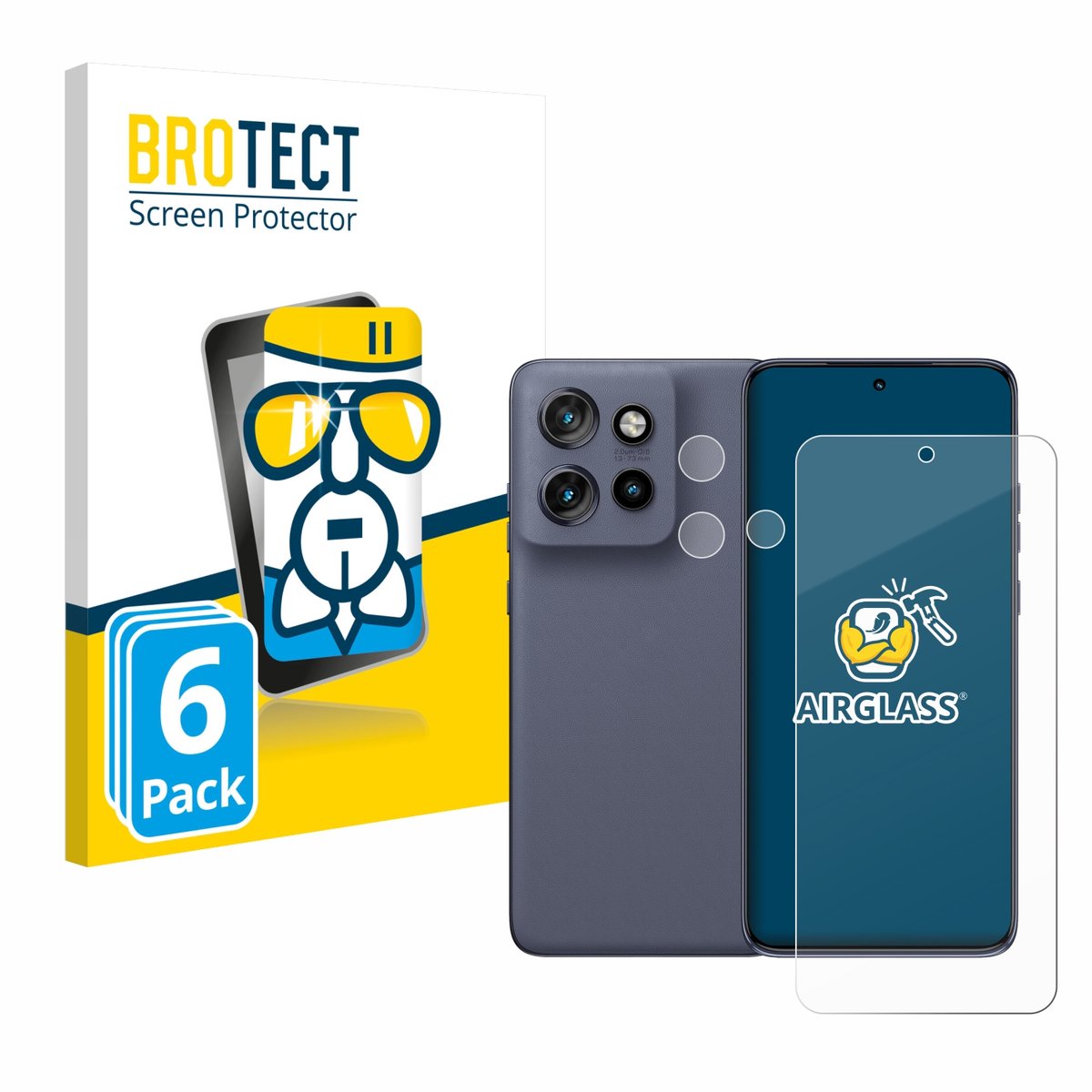 Screenprotector 6 Stuks voor Motorola Edge 60 Neo (Voor+Camera) Beschermglas transparant