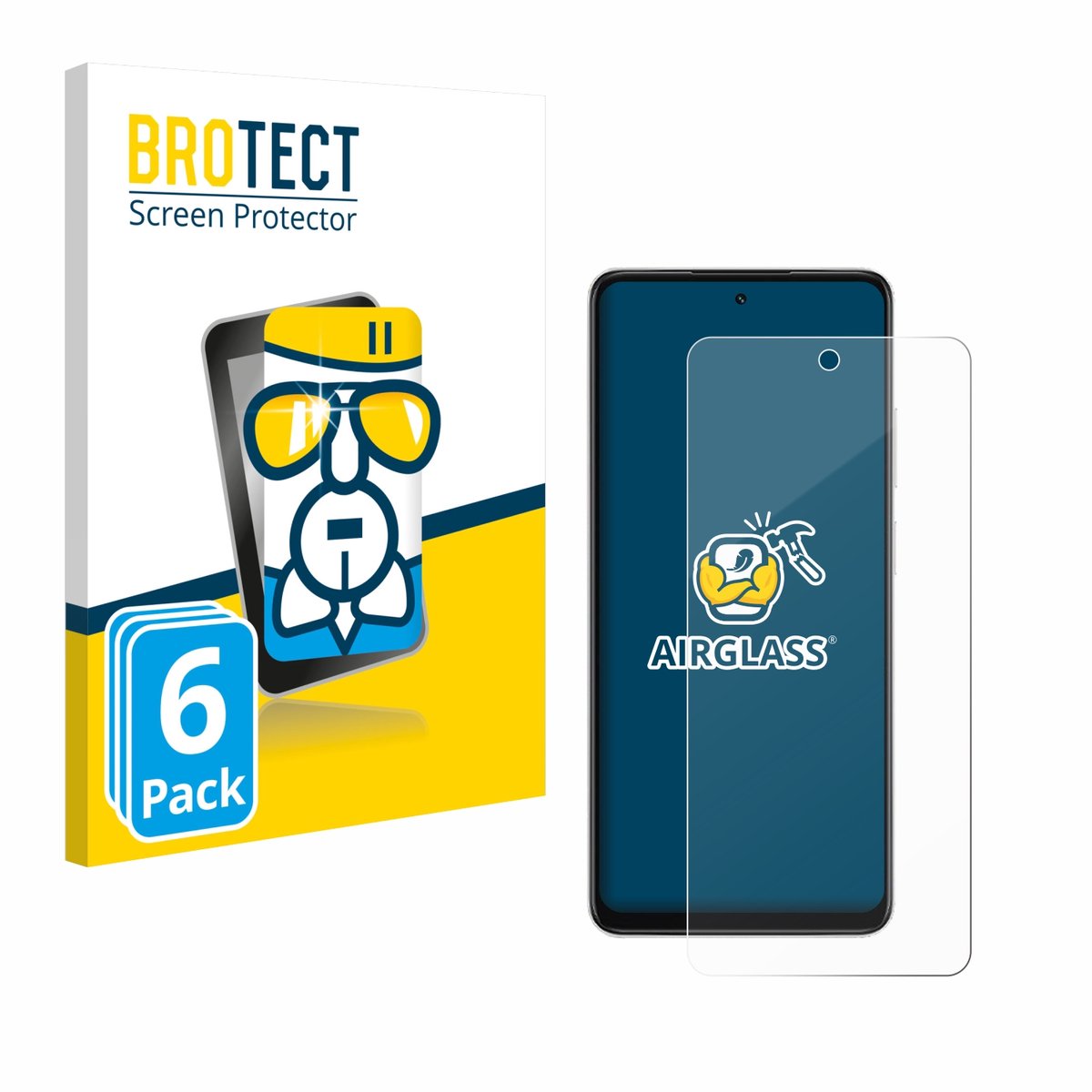 Screenprotector 6 Stuks voor Oppo A5x Beschermglas transparant