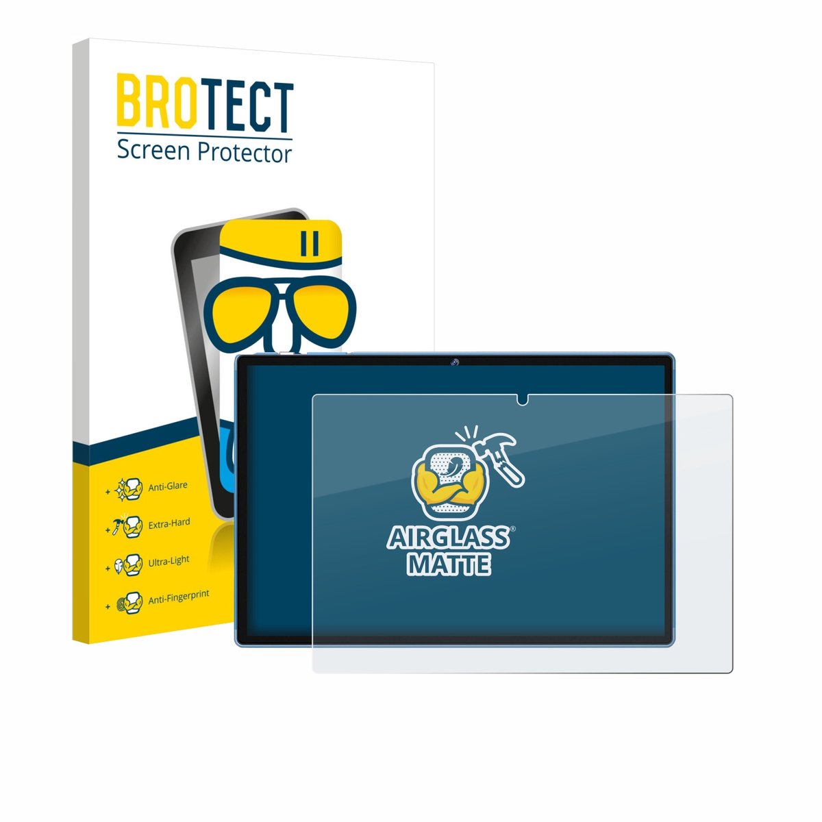 BROTECT - Screenprotector voor Biegedy B25 10.1" - Folie Beschermfolie Beschermglas matte