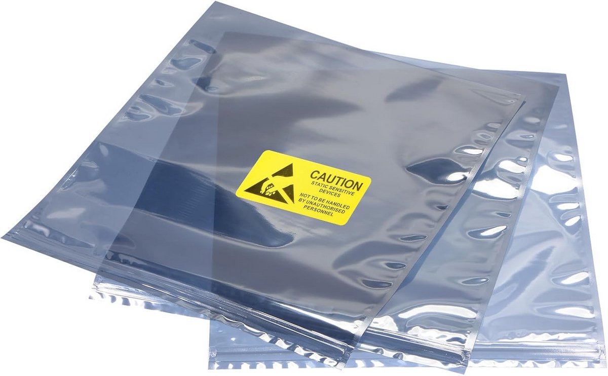 Antistatische Opbergzakjes 30x40cm Hersluitbaar met Labels voor Elektronica