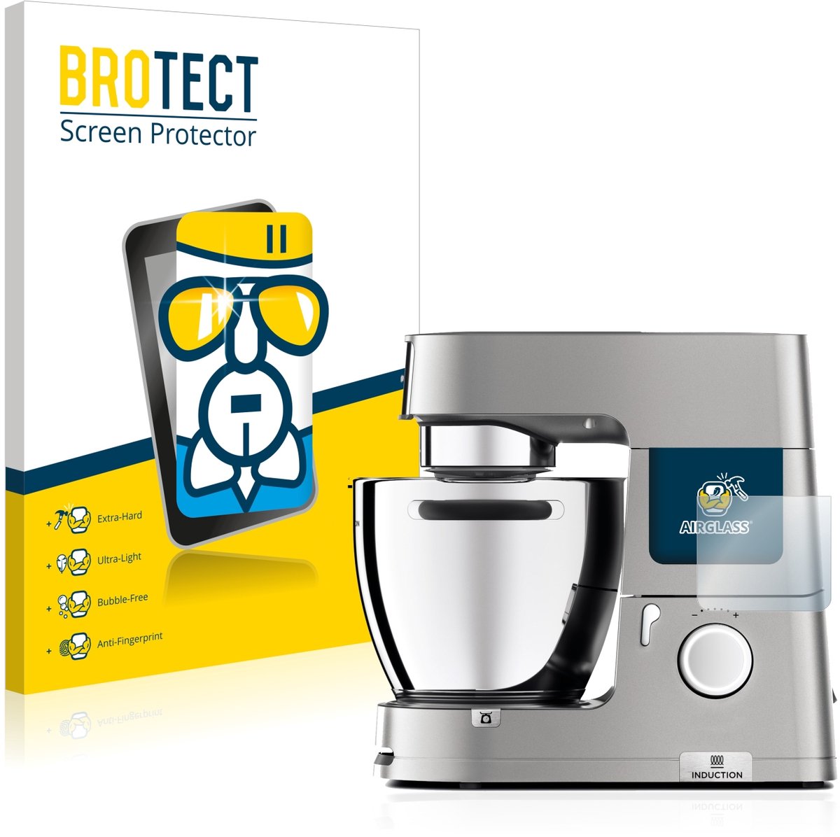 Screenprotector voor Kenwood KCL 95 cooking chef XL. Beschermglas transparant