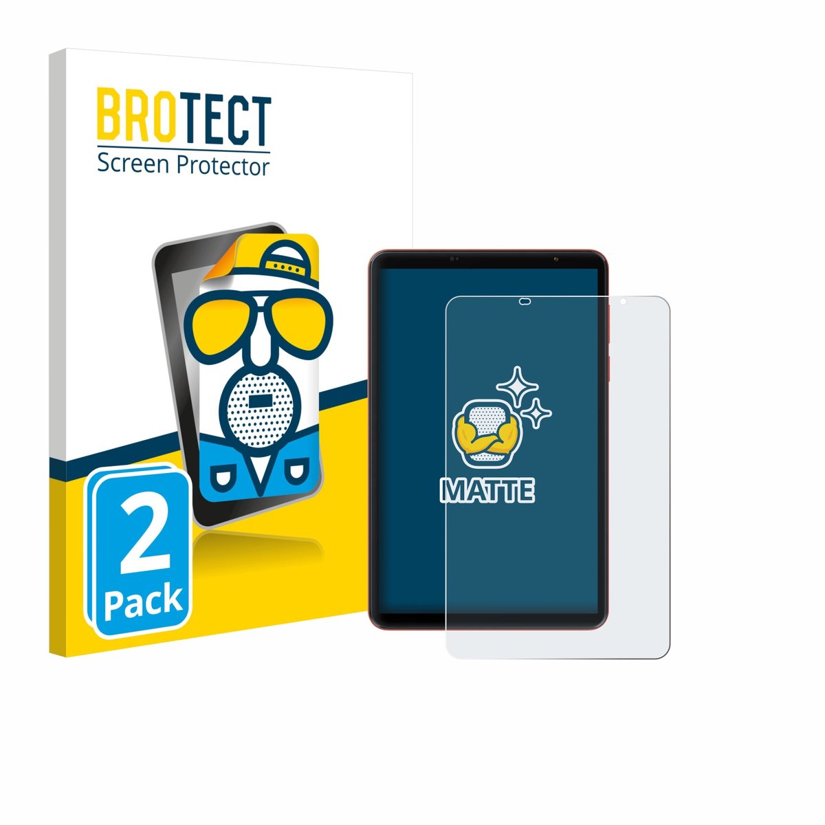 BROTECT - Screenprotector voor Blackview Zeno 1 8" - Folie Beschermfolie matte 2 Stuks