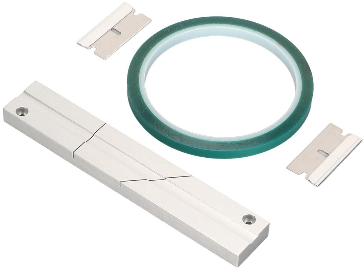 Allecto- Cassettebandreparatiepakket - Tape Splicing Kit - 1/4 10 Inch - Leider en Snijbladen - Cassettebandreparatie - Open Haspeltape - Media - Geschikt voor Groen - 1/4 10 Inch - Splitsing Tape