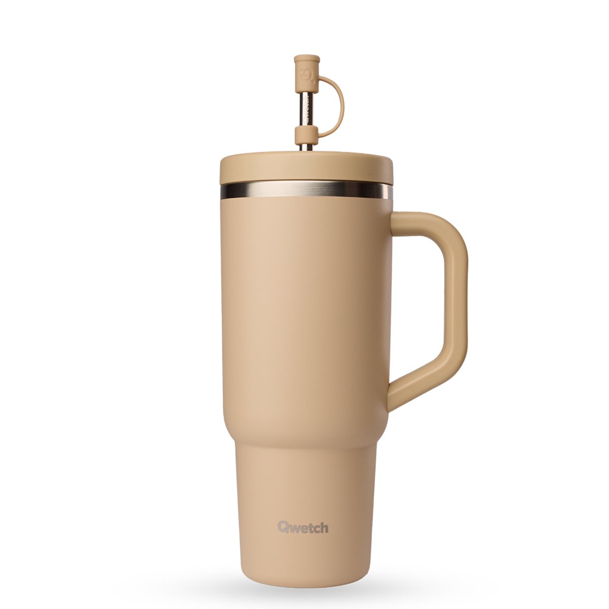 Qwetch - Isothermische Travel Cup - Matt Linnen- 900ml