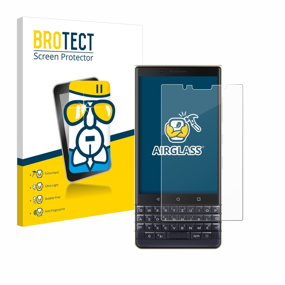 Screenprotector voor BlackBerry Key2 LE Beschermglas transparant