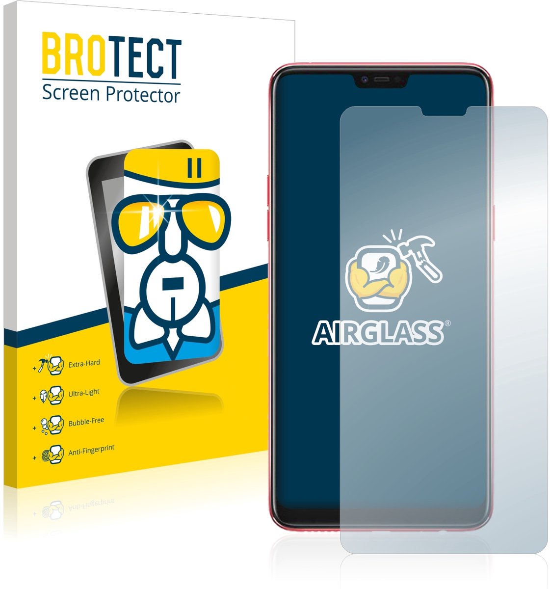 Screenprotector voor Oppo F7 Beschermglas transparant