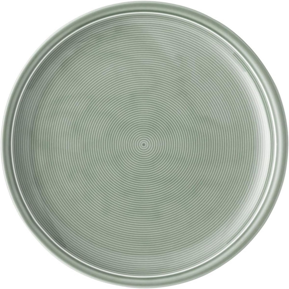 Dinerbord 28 cm Mosgroen - Stijlvol Porselein met Unieke Groefstructuur