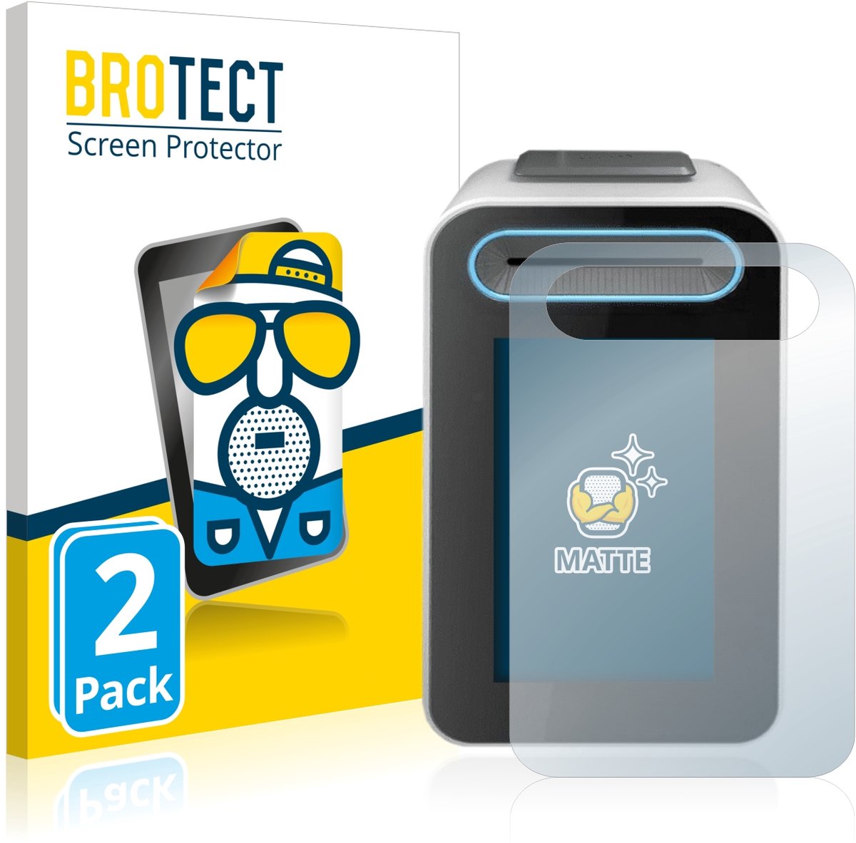 BROTECT - Screenprotector voor Cherry eHealth Terminal ST-1506 - Folie Beschermfolie matte 2 Stuks