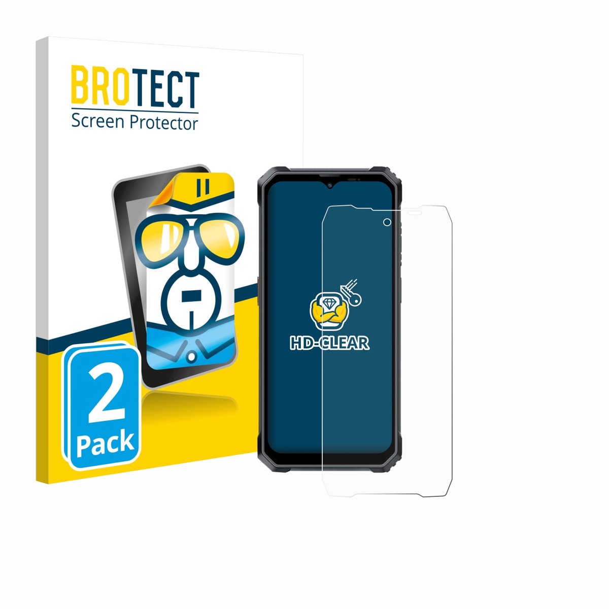 BROTECT - Screenprotector voor Blackview BL7000 - Folie Beschermfolie transparant 2 Stuks