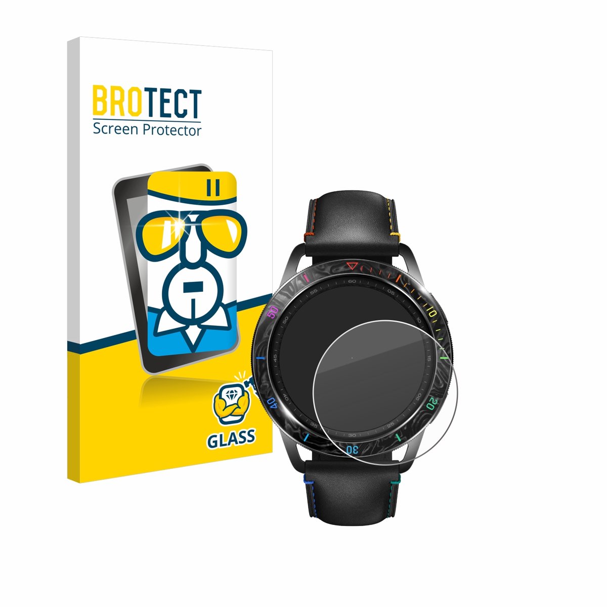 BROTECT - Glas Screenprotector voor Xiaomi Watch S3 - Gehard Beschermglas 9H