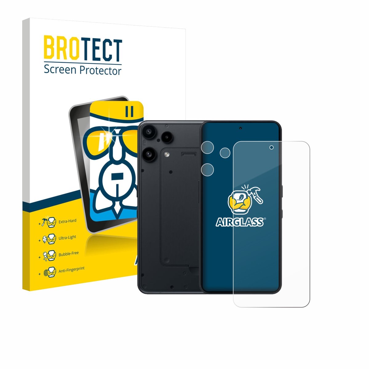 Screenprotector voor Nothing Phone (3a) Lite (Voor+Camera) Beschermglas transparant