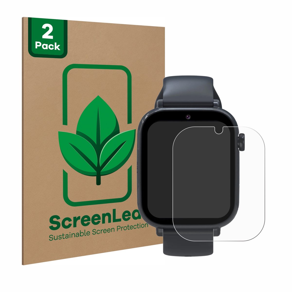 2 Stuks Screenprotector voor Forever Kids Smartwatch - Hoogwaardige Beschermfolie transparant