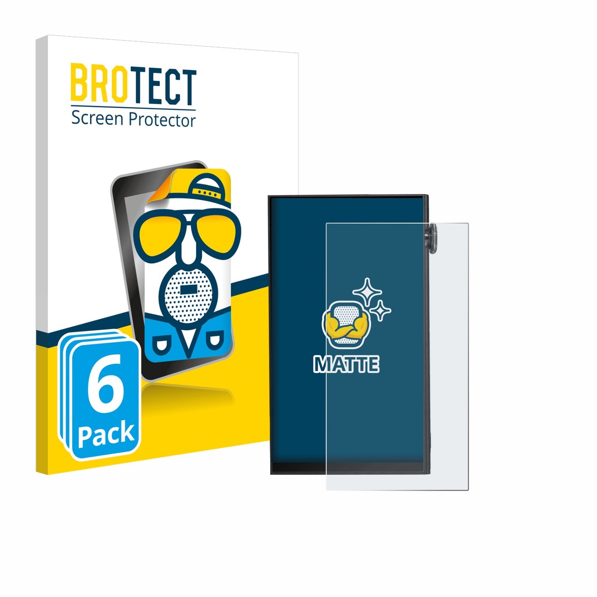 BROTECT - Screenprotector voor iBasso DX180 - Folie Beschermfolie matte 6 Stuks