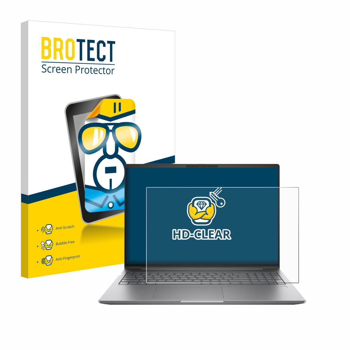 BROTECT - Screenprotector voor HP ZBook Power 16 G11 - Folie Beschermfolie transparant