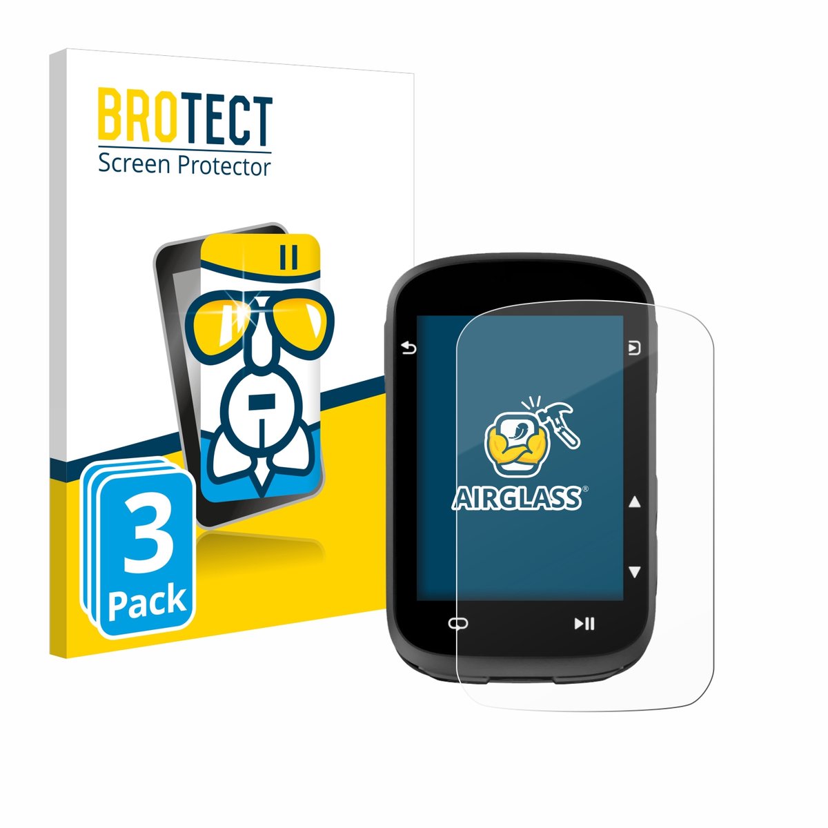 Screenprotector 3 Stuks voor CooSpo CS500 Beschermglas transparant
