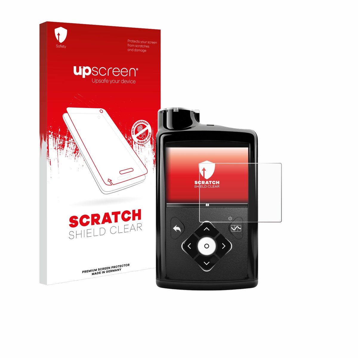 upscreen - Screenprotector voor Medtronic Minimed 670G - Folie Beschermfolie transparant