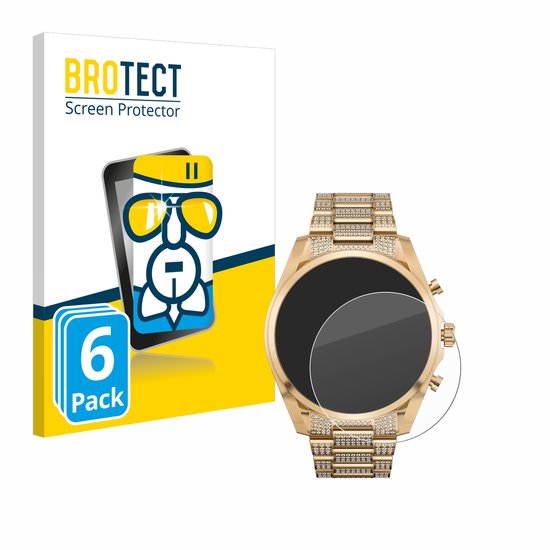 Screenprotector 6 Stuks voor Michael Kors Access Gen 6 Bradshaw Beschermglas transparant