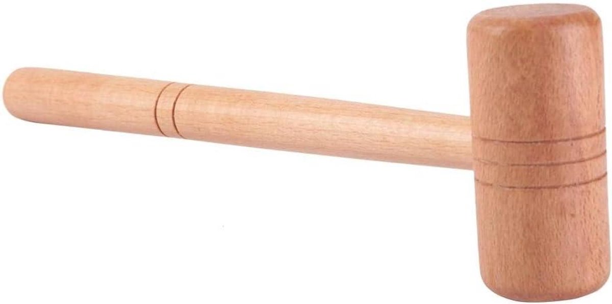 Houten hamer voor sieraden reparatie en DIY projecten - handgereedschap voor juweliers in goud, zilver en platina