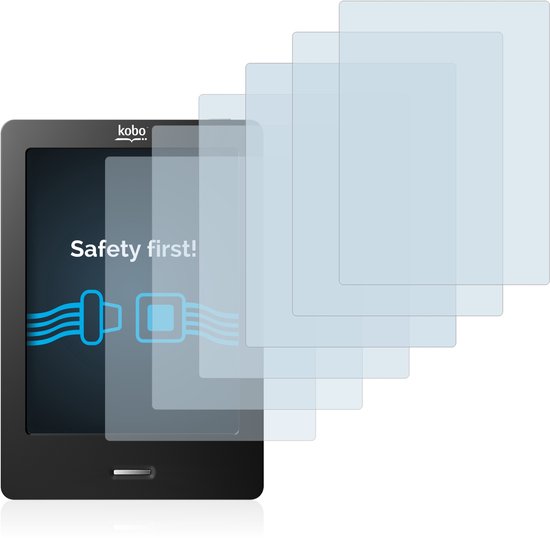 Savvies - Screenprotector voor Kobo eReader Touch - Folie Beschermfolie transparant (6 Stuks) van Merkloos — afbeelding 5